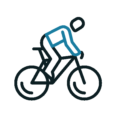 667 biking outline